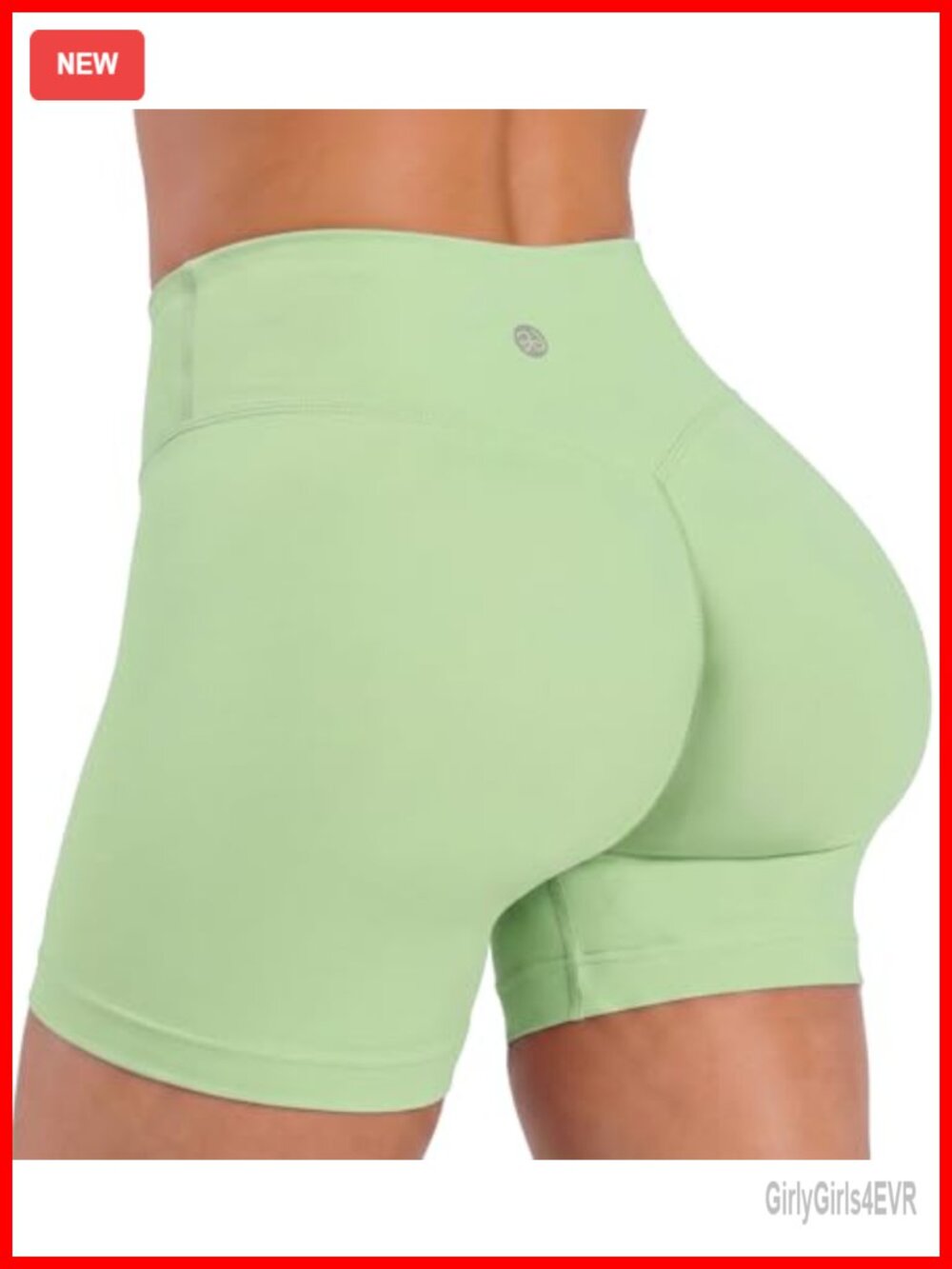 High Waist Scrunch Booty Lifting Biker Shorts Tummy Control Gym Yoga Workout
